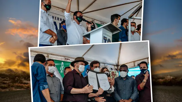Prefeito João Martins enfatiza alegria dos moradores do Jalapão ao participar da assinatura da ordem de serviço da obra