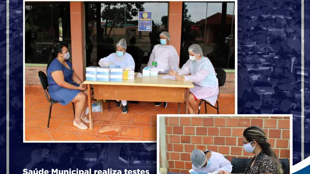 A Secretaria Municipal de Saúde realiza mutirão de testes em pontos estratégicos da Cidade durante todo o dia, com a intensão de detectar o vírus entre os moradores e bloquear a transmissão.