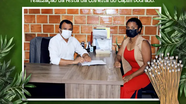 Prefeito Pastor João garante apoio para realização da Festa da Colheita do Capim Dourado