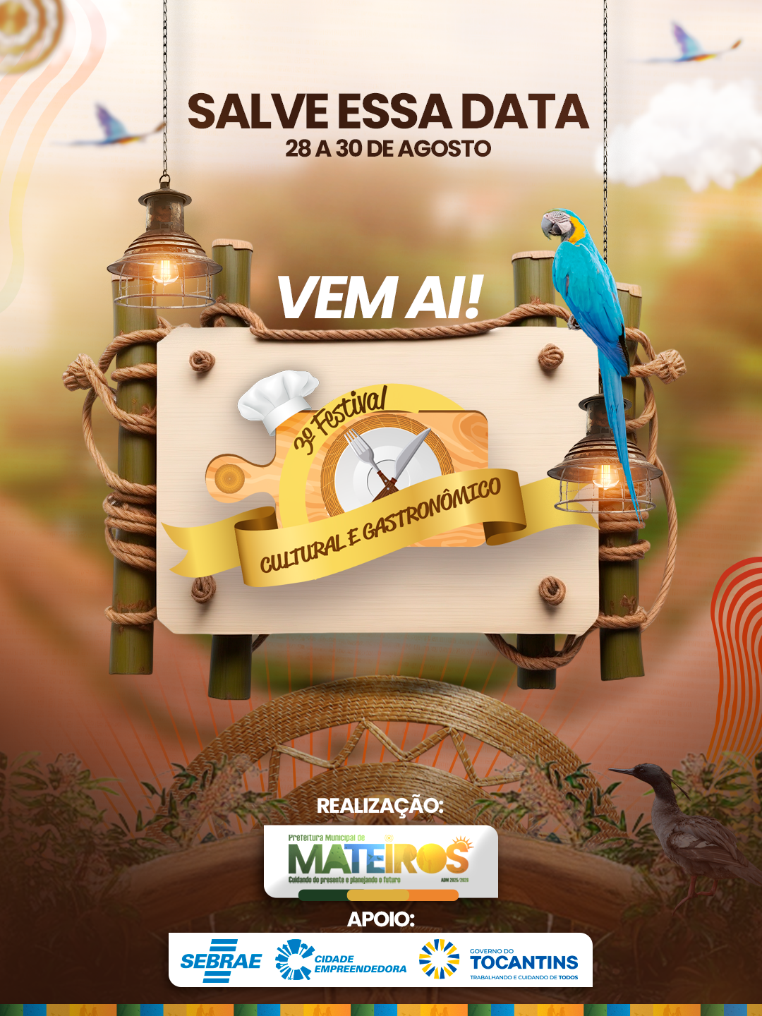 Convite Festival Cultural e Gastronômico